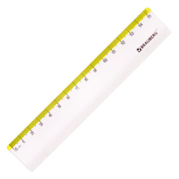 Шағын BRAUBERG "FRESH ZONE" сурет жинағы (15 см сызғыш, 2 Үшбұрыш, транспортир), сары шкала, 210762