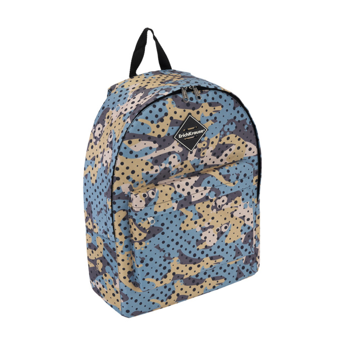 Рюкзак ErichKrause EasyLine® 17Л Горошек и камуфляж