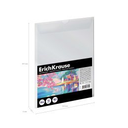 Бумага для акварели в пластиковой папке ErichKrause Дух искусства, А4, 10 листов