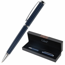 Galant "Ricardo" сыйлық шарикті қаламы, корпусы қара көк, бөлшектері күміс, түйіні 0,7 мм, жазу сызығы 0,5 мм, көк, 144168
