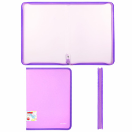 Brauberg pastel, A4, 330x240 мм, 600 мкм, күлгін түсті, 271971 пластикалық сыдырма көлемді қалта