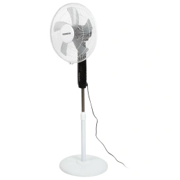 Вентилятор напольный, 3 режима, пульт ДУ, SONNEN TF-45W-40-520, d=40 см, 45 Вт, белый, 454788