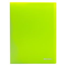 BRAUBERG "Neon" 20 лайнер қалтасы, 16 мм, неон, жасыл, 700 мкм, 227448