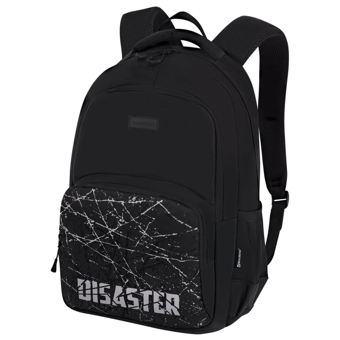 Рюкзак BRAUBERG CONCEPT универсальный, 2 отделения, светоотражающий принт, "Disaster", 45х30х18 см, 273848