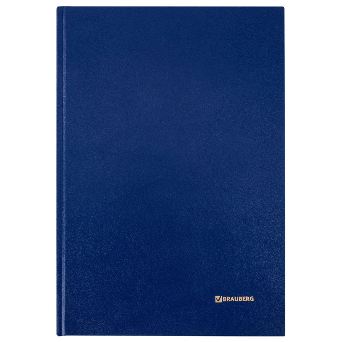 Книга учета 160 л., клетка, твердая, бумвинил, блок офсет, А4 200х290 мм, BRAUBERG, 130182