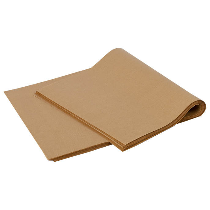 Бумага для выпечки силиконизированная в листах 40 см x 60 см КОМПЛЕКТ 500 штук, цвет коричневый, LAIMA, CH, 609590