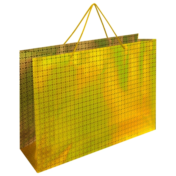 Пакет подарочный (1 шт.) 53x16x38 см, "BIG SIZE", голография, ассорти 3 цвета, ЗОЛОТАЯ СКАЗКА, 609730