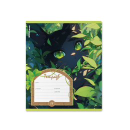 Тетрадь школьная ученическая ErichKrause Садовый кот, 18 л., клетка (в плёнке по 10 шт.)_МИКС