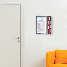10 түсті A4 панельдері бар қабырға демо жүйесі, сұр, BRAUBERG "қатты", 236722