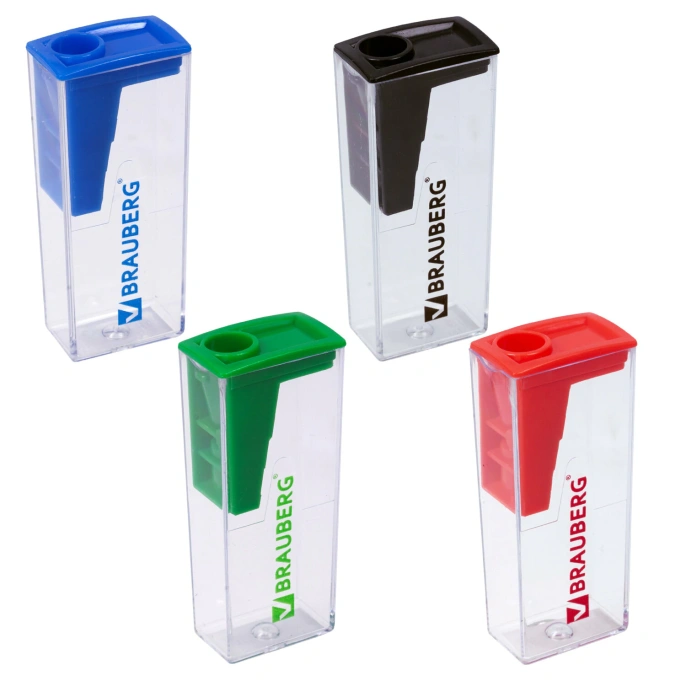 Brauberg "assistant" қайрауышы, контейнері бар, пластик, ассорти корпусы, 228451