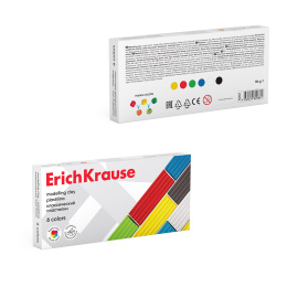 Классикалық ErichKrause пластилині 6 түсті, 96 г (қорапта 6 дана)