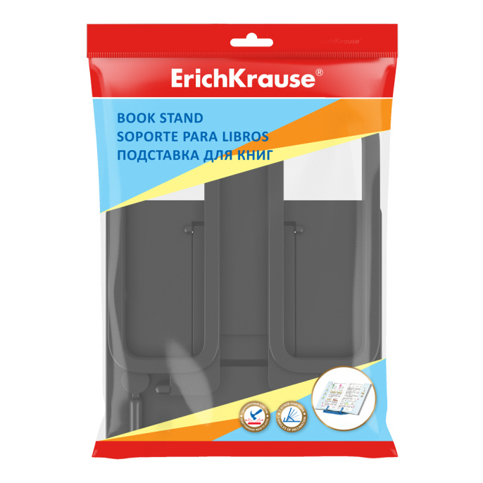 Подставка для книг пластиковая ErichKrause Классика, черный