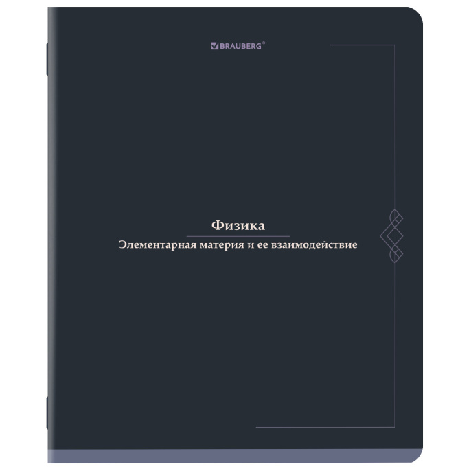 Тетрадь предметная VINTAGE 48 л., SoftTouch, ФИЗИКА, клетка, подсказ, BRAUBERG, 405158