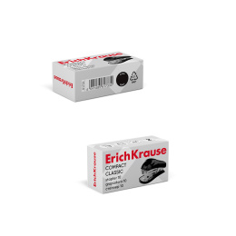 Мини-степлер №10 ErichKrause Компакт Классика до 15 листов, черный (в коробке по 1 шт.)