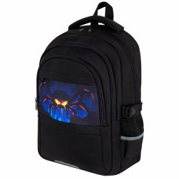 BRAUBERG VIBE рюкзактары, 2 бөлім, 5 қалта, "Dark spider", 40х28х14 см, 273174