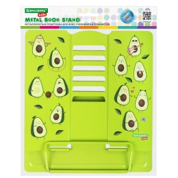 Подставка для книг и учебников бол BRAUBERG KIDS "Avocado", регулируемый угол наклона, металл, 238052