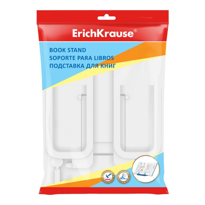 Подставка для книг пластиковая ErichKrause Классика, белый