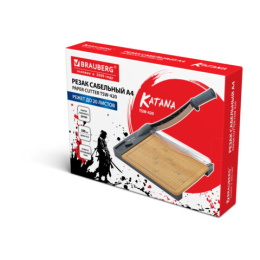 Brauberg Katana wood TSW-420 A4, 20 парақ, кесу ұзындығы 300 мм, ағаш негізі, 533366