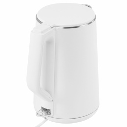 Чайник электрический с двойными стенками SONNEN KT-4103, 1,5 л, 2200 Вт, белый, 456376