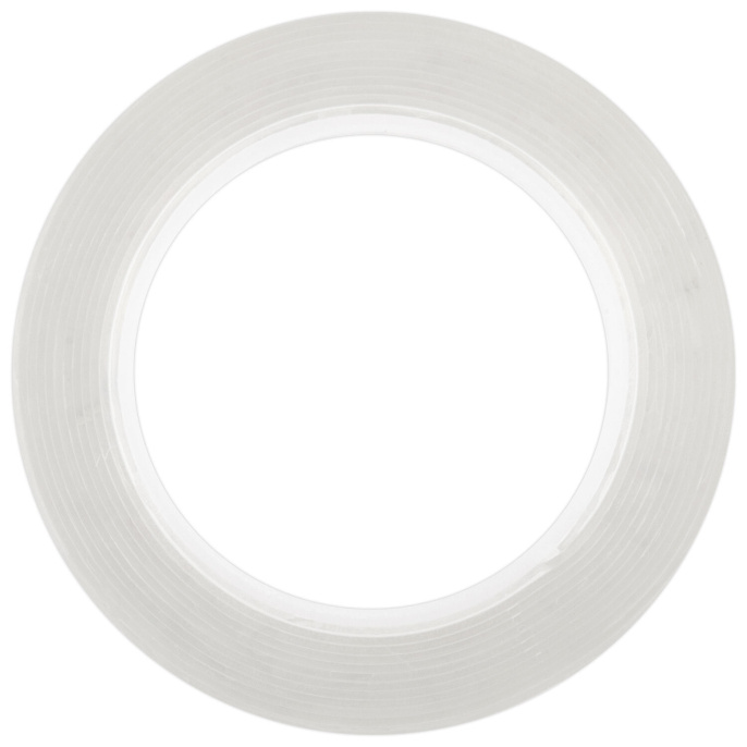 Многоразовая двухсторонняя прозрачная крепежная лента, скотч NANO tape, 2 м x 3 см, толщина 1 мм, WBZ (ВБЗ), 700425