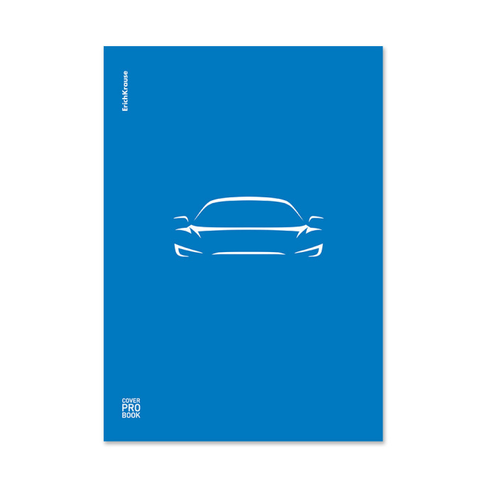 Тетрадь общая ученическая с пласт. обл. на скобе ErichKrause CoverProBook® Мираж, текстура песок, синий, А4, 48 л., клетка_МИКС