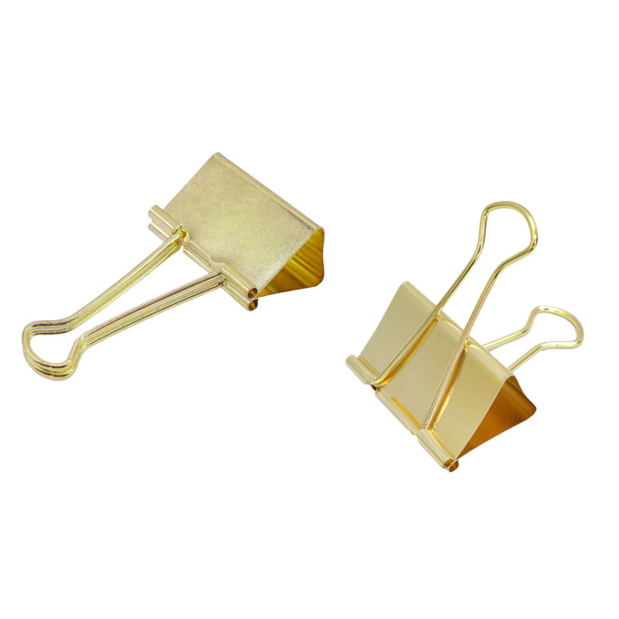 BRAUBERG EXTRA қағаз қыстырғыштары, 12 дана, 19 мм, 60 л, алтын, Еуро суспензия, 229586