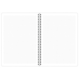 Тетради ДЭК А4 96 л. КОМПЛЕКТ 2 шт., BRAUBERG, гребень, клетка, 80 г/м2, Soft-Touch, "Minimal", 405585