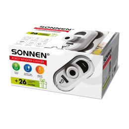 Sonnen Tech RWC-122 ultraclear терезе жуғыш роботы, құлау сенсоры, 26 майлық, қашықтан басқару пульті, 456235