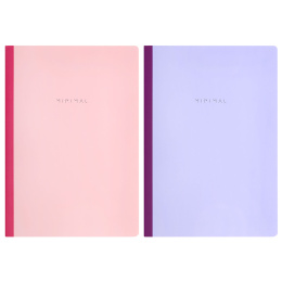 A4 дәптері 96 л. BRAUBERG, омыртқамен тігілген, тор, мұқаба картон, "Minimal Pastel", 405282