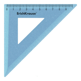 Угольник пластиковый ErichKrause Блёстки, 45°/9см, ассорти (в коробке-дисплее по 42 шт)