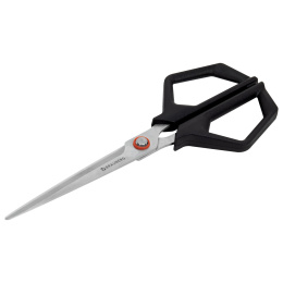 Ножницы BRAUBERG "Super black" 170 мм, черные, 3-сторонняя заточка, ручки из ABS-пластика, 238854