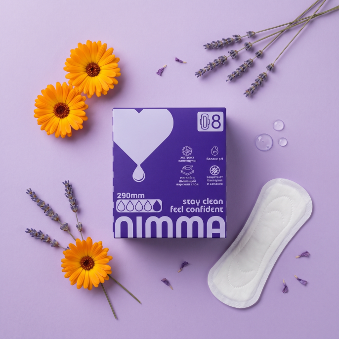 NIMMA әйелдер санитарлық жастықшалары (түнгі)