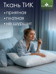 Подушка «Соника», размер: 50х70 см Чехол: Тик синтетический. Наполнитель: силиконизированное волокно